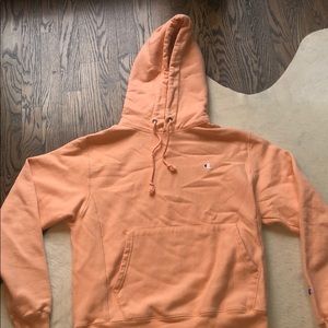 Peach champion reverse weave hoodie